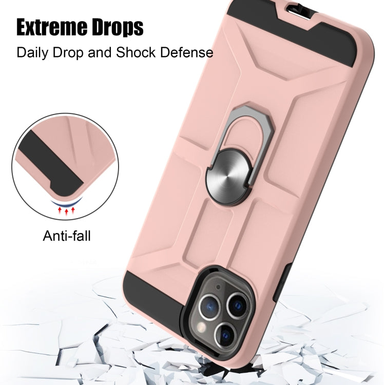 For iPhone 11 Pro Max War-god Armor TPU + PC Shockproof  Magnetic Protective Case with Ring Holder