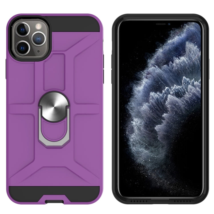 For iPhone 11 Pro Max War-god Armor TPU + PC Shockproof  Magnetic Protective Case with Ring Holder