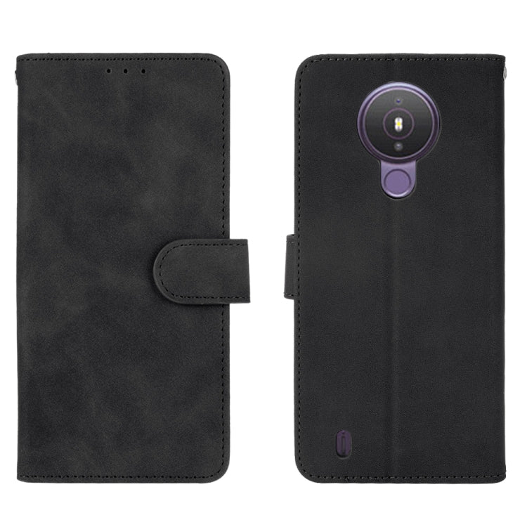 For Nokia 1.4 Solid Color Skin Feel Magnetic Buckle Horizontal Flip Calf Texture PU Leather Case with Holder & Card Slots & Wallet