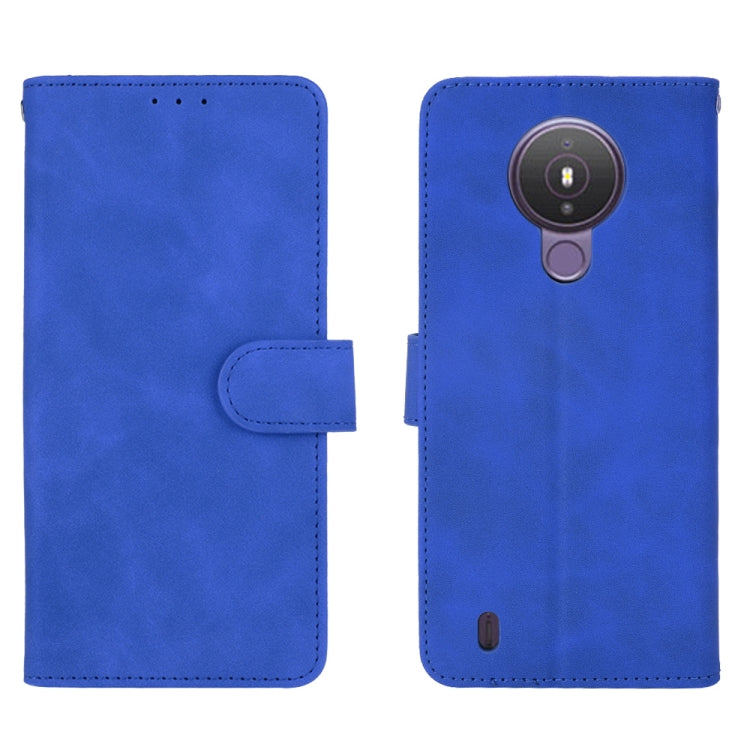 For Nokia 1.4 Solid Color Skin Feel Magnetic Buckle Horizontal Flip Calf Texture PU Leather Case with Holder & Card Slots & Wallet