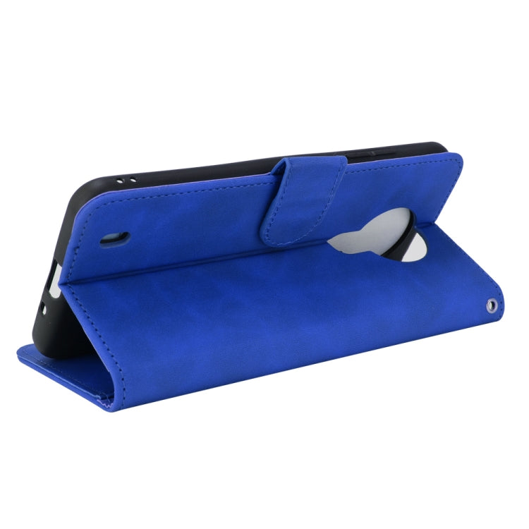 For Nokia 1.4 Solid Color Skin Feel Magnetic Buckle Horizontal Flip Calf Texture PU Leather Case with Holder & Card Slots & Wallet