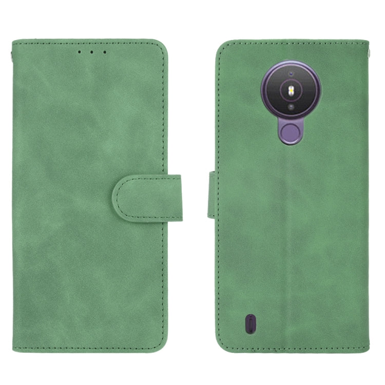 For Nokia 1.4 Solid Color Skin Feel Magnetic Buckle Horizontal Flip Calf Texture PU Leather Case with Holder & Card Slots & Wallet