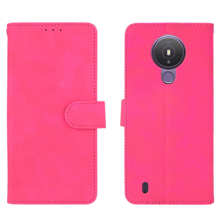 For Nokia 1.4 Solid Color Skin Feel Magnetic Buckle Horizontal Flip Calf Texture PU Leather Case with Holder & Card Slots & Wallet
