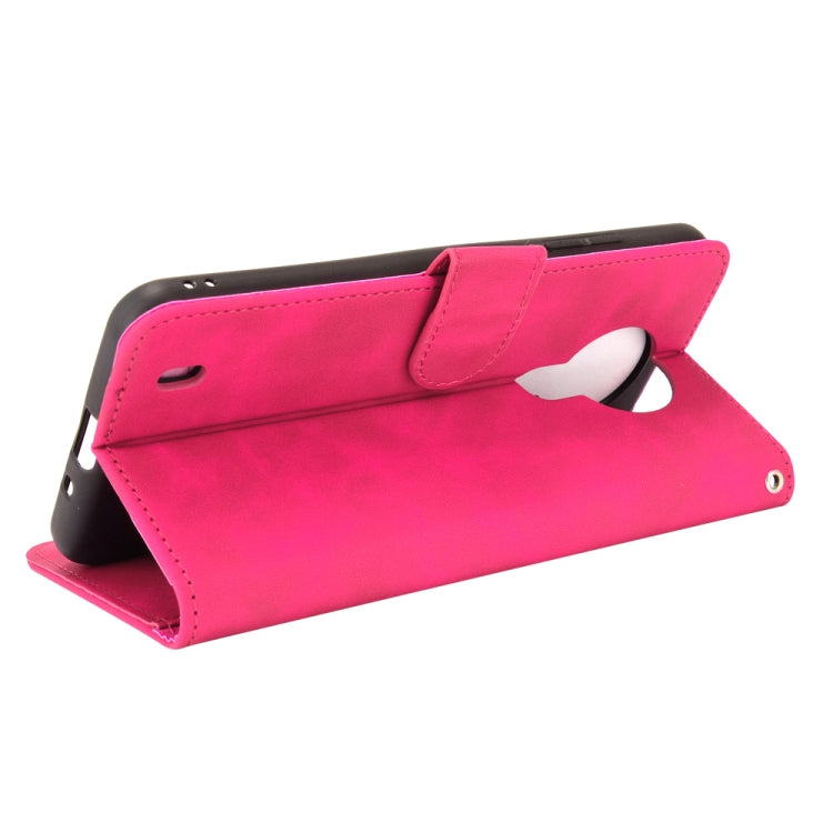 For Nokia 1.4 Solid Color Skin Feel Magnetic Buckle Horizontal Flip Calf Texture PU Leather Case with Holder & Card Slots & Wallet