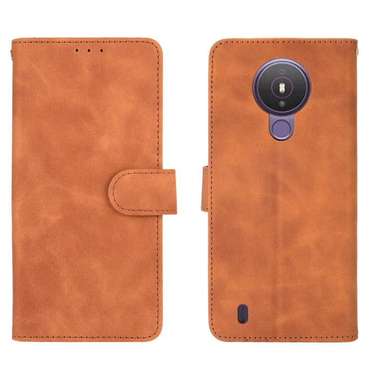 For Nokia 1.4 Solid Color Skin Feel Magnetic Buckle Horizontal Flip Calf Texture PU Leather Case with Holder & Card Slots & Wallet