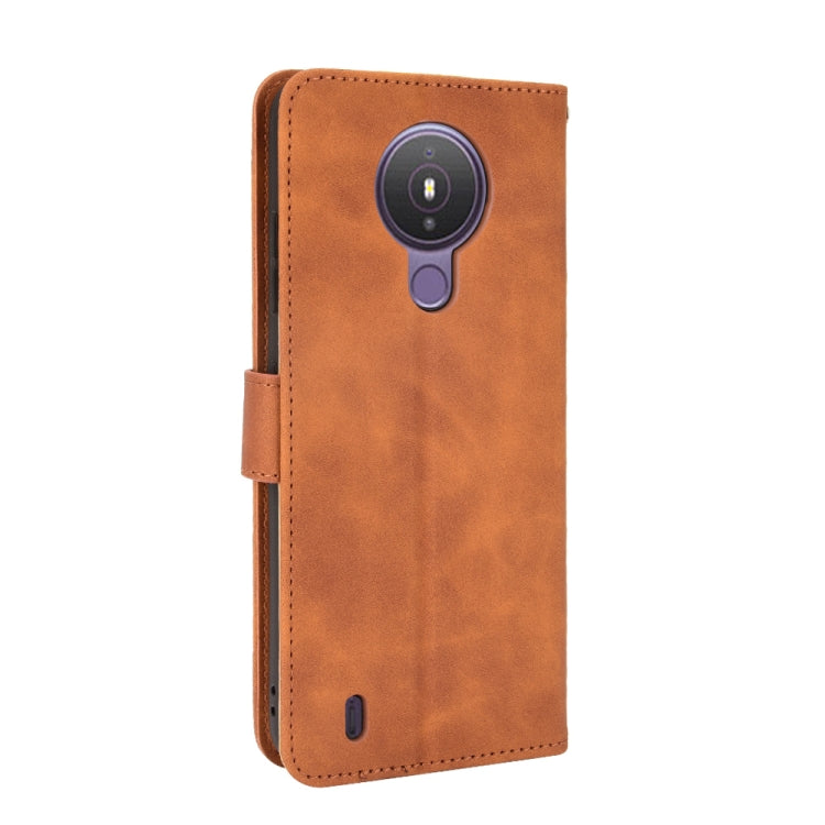 For Nokia 1.4 Solid Color Skin Feel Magnetic Buckle Horizontal Flip Calf Texture PU Leather Case with Holder & Card Slots & Wallet