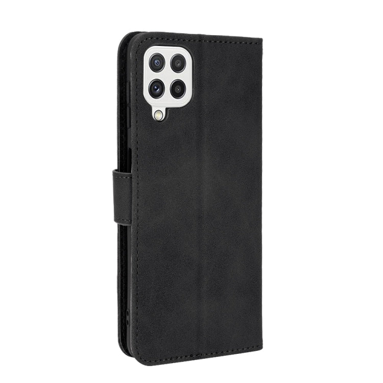 For Samsung Galaxy A22 4G Solid Color Skin Feel Magnetic Buckle Horizontal Flip Calf Texture PU Leather Case with Holder & Card Slots & Wallet