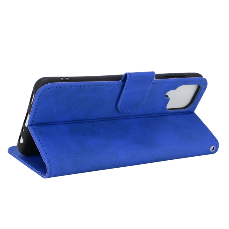For Samsung Galaxy A22 4G Solid Color Skin Feel Magnetic Buckle Horizontal Flip Calf Texture PU Leather Case with Holder & Card Slots & Wallet