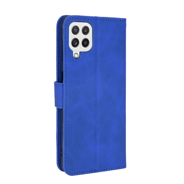 For Samsung Galaxy A22 4G Solid Color Skin Feel Magnetic Buckle Horizontal Flip Calf Texture PU Leather Case with Holder & Card Slots & Wallet