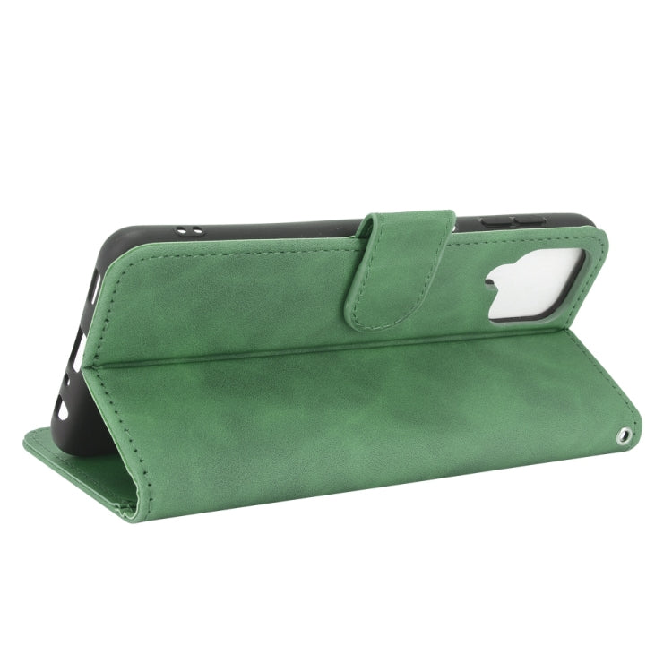 For Samsung Galaxy A22 4G Solid Color Skin Feel Magnetic Buckle Horizontal Flip Calf Texture PU Leather Case with Holder & Card Slots & Wallet