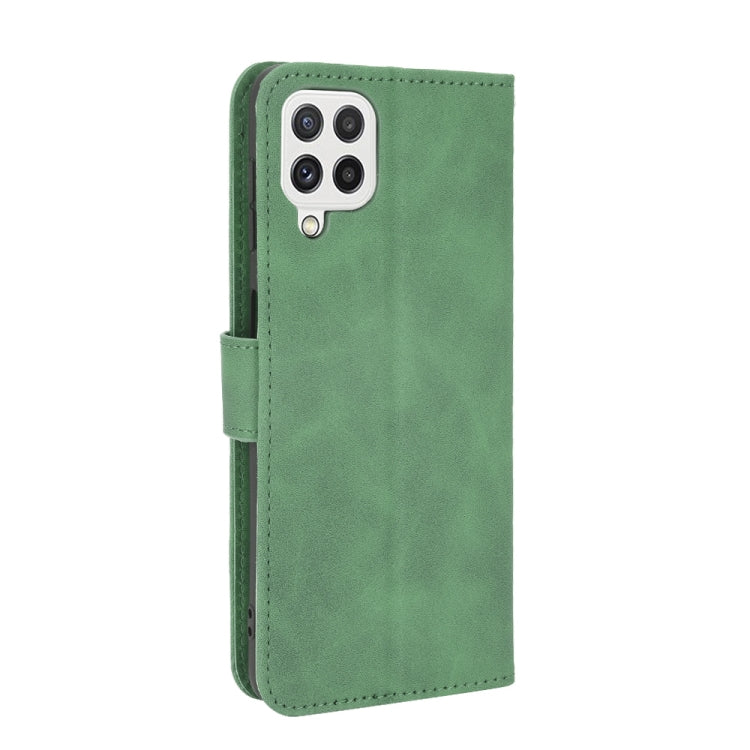 For Samsung Galaxy A22 4G Solid Color Skin Feel Magnetic Buckle Horizontal Flip Calf Texture PU Leather Case with Holder & Card Slots & Wallet