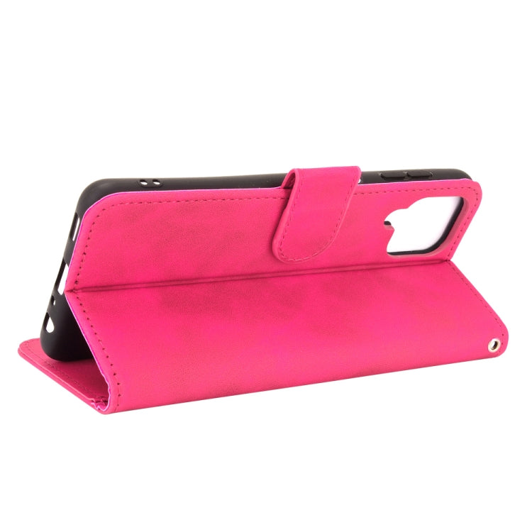 For Samsung Galaxy A22 4G Solid Color Skin Feel Magnetic Buckle Horizontal Flip Calf Texture PU Leather Case with Holder & Card Slots & Wallet