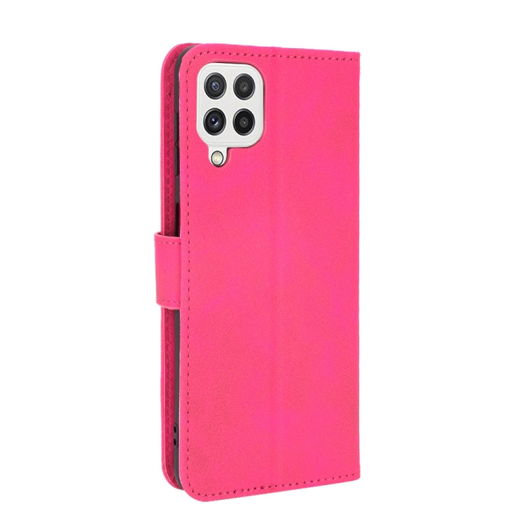 For Samsung Galaxy A22 4G Solid Color Skin Feel Magnetic Buckle Horizontal Flip Calf Texture PU Leather Case with Holder & Card Slots & Wallet