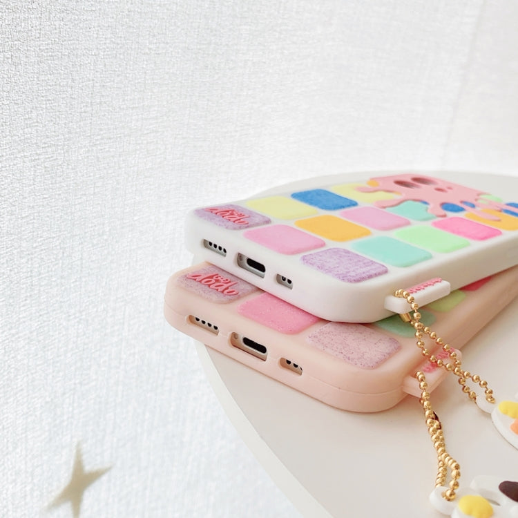 For iPhone 12 Pro Max Color Small Lattice Pattern Silicone Protective Case iPhone 12 Pro Max