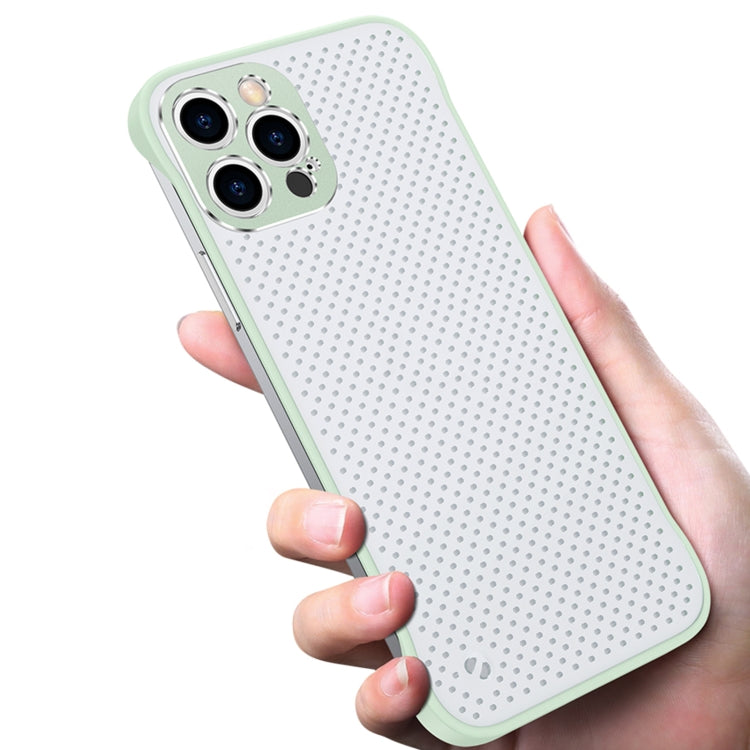 For iPhone 12 Pro Max Metal Lens Hole Heat Dissipation Protective Case