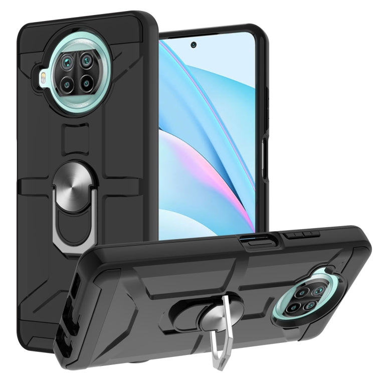 For Xiaomi Mi 10T Lite 5G / Poco X3 / X3 NFC War-god Armor TPU + PC Shockproof Magnetic Protective Case with Ring Holder