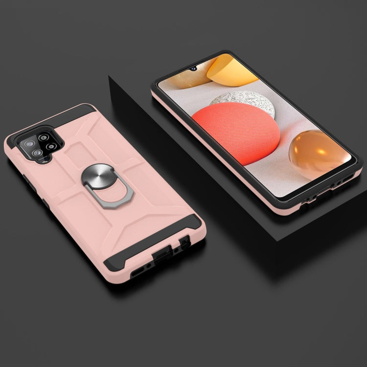 For Samsung Galaxy A42 5G War-god Armor TPU + PC Shockproof Magnetic Protective Case with Ring Holder