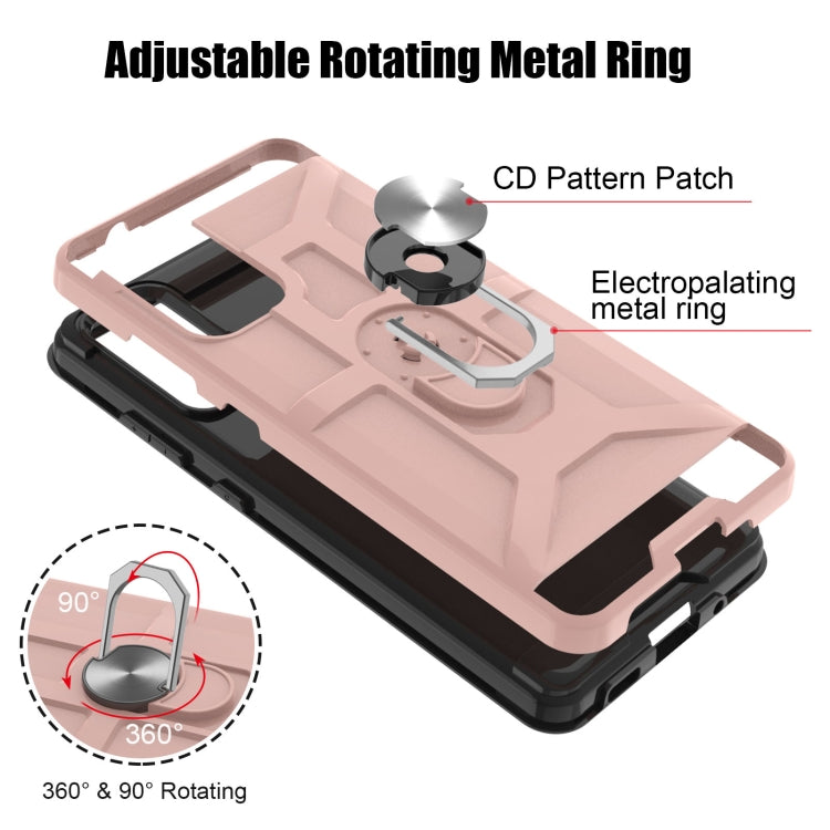 For Samsung Galaxy S20 FE War-god Armor TPU + PC Shockproof Magnetic Protective Case with Ring Holder