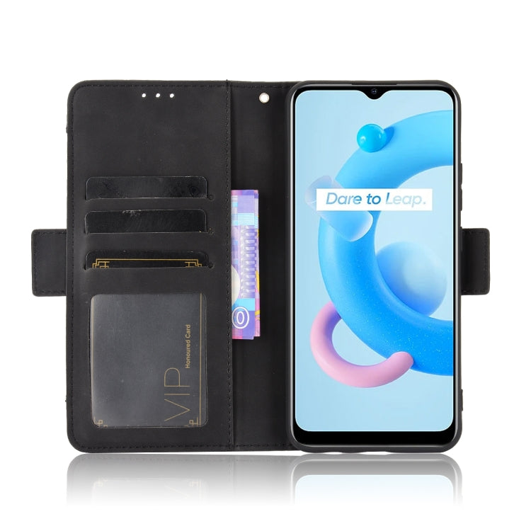 For OPPO Realme C11 2021 / C20 / C20A Skin Feel Calf Pattern Horizontal Flip Leather Case with Holder & Card Slots & Photo Frame