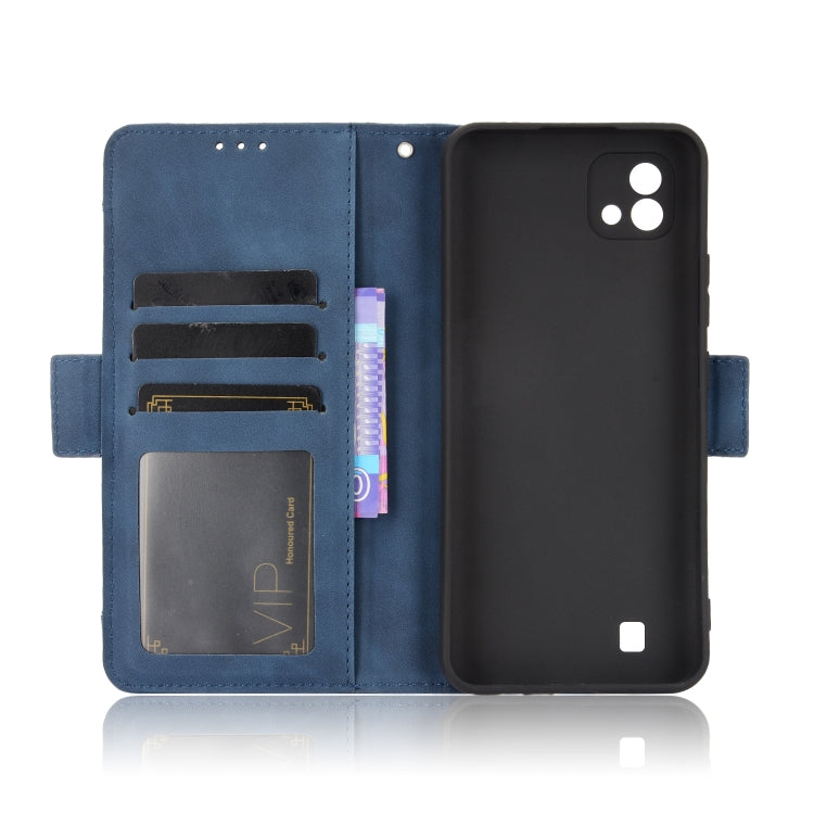 For OPPO Realme C11 2021 / C20 / C20A Skin Feel Calf Pattern Horizontal Flip Leather Case with Holder & Card Slots & Photo Frame