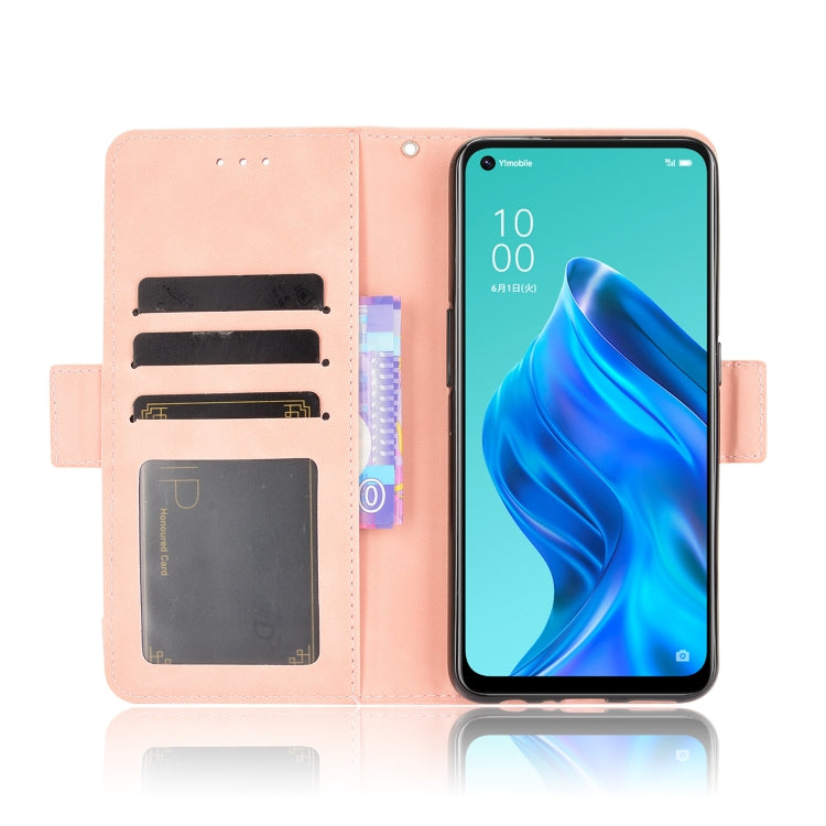 For OPPO Reno5 A Skin Feel Calf Pattern Horizontal Flip Leather Case with Holder & Card Slots & Photo Frame