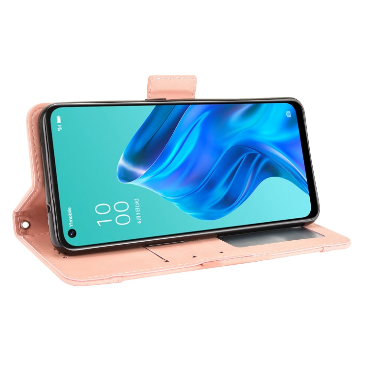 For OPPO Reno5 A Skin Feel Calf Pattern Horizontal Flip Leather Case with Holder & Card Slots & Photo Frame