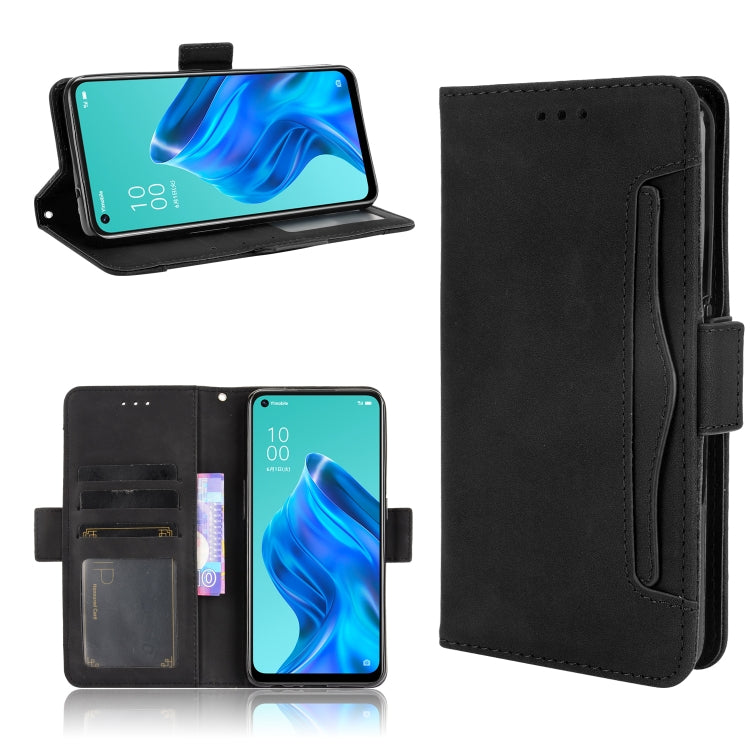 For OPPO Reno5 A Skin Feel Calf Pattern Horizontal Flip Leather Case with Holder & Card Slots & Photo Frame