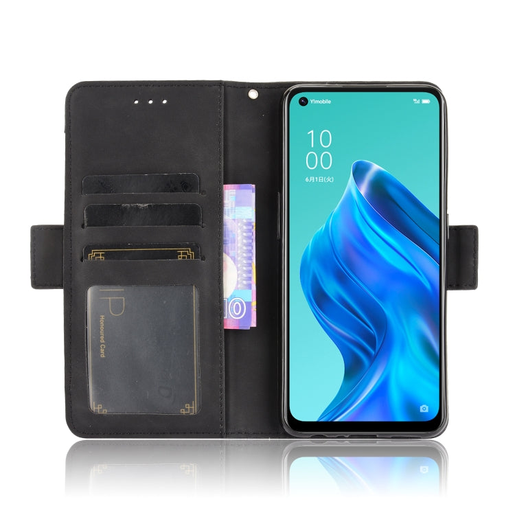 For OPPO Reno5 A Skin Feel Calf Pattern Horizontal Flip Leather Case with Holder & Card Slots & Photo Frame