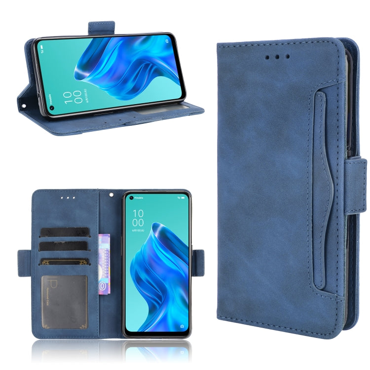 For OPPO Reno5 A Skin Feel Calf Pattern Horizontal Flip Leather Case with Holder & Card Slots & Photo Frame
