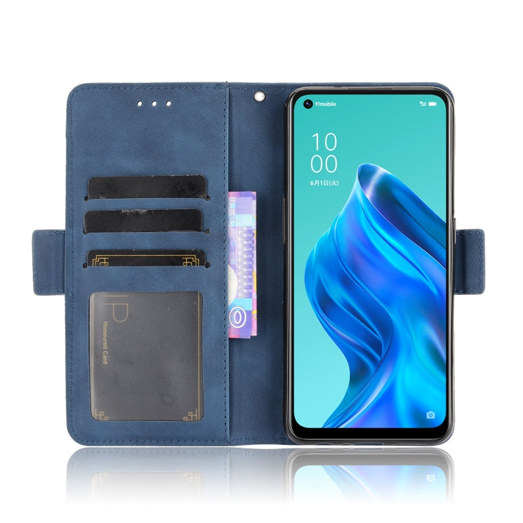 For OPPO Reno5 A Skin Feel Calf Pattern Horizontal Flip Leather Case with Holder & Card Slots & Photo Frame