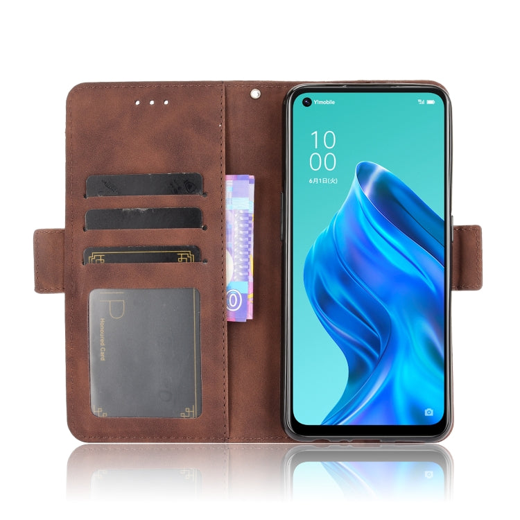 For OPPO Reno5 A Skin Feel Calf Pattern Horizontal Flip Leather Case with Holder & Card Slots & Photo Frame