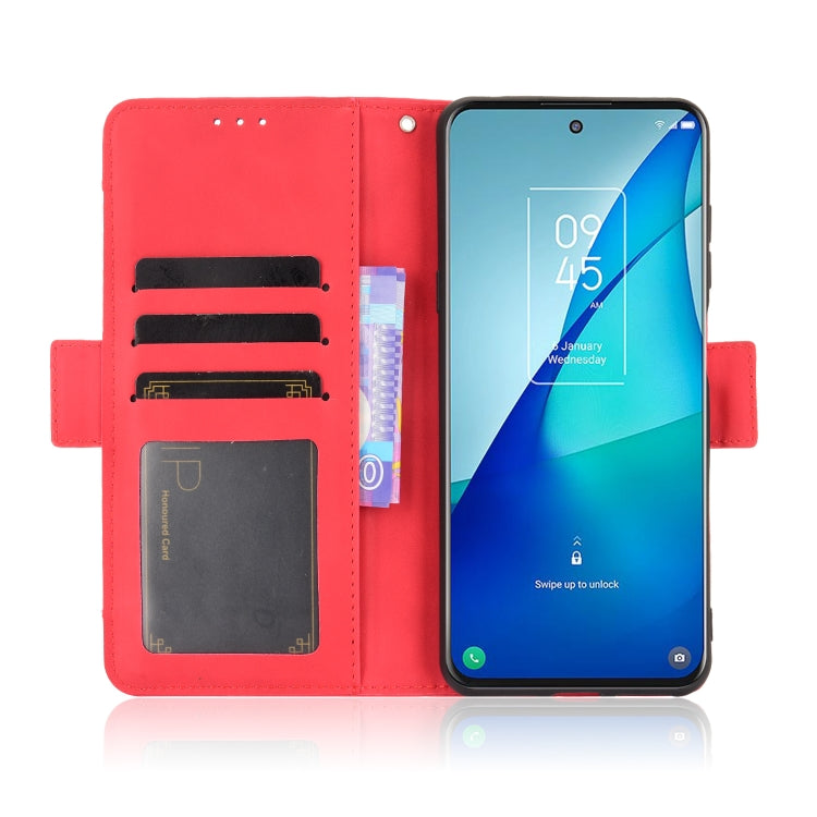 For TCL 20 5G / 20S Skin Feel Calf Pattern Horizontal Flip Leather Case with Holder & Card Slots & Photo Frame