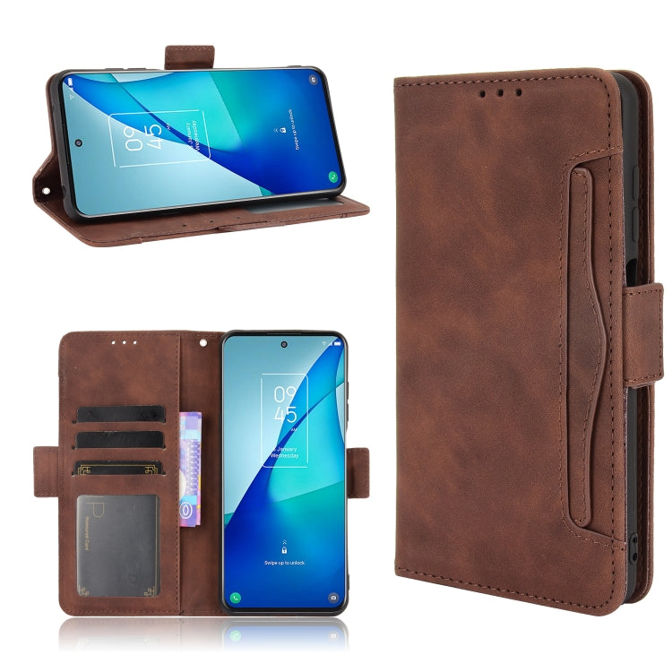 For TCL 20 5G / 20S Skin Feel Calf Pattern Horizontal Flip Leather Case with Holder & Card Slots & Photo Frame