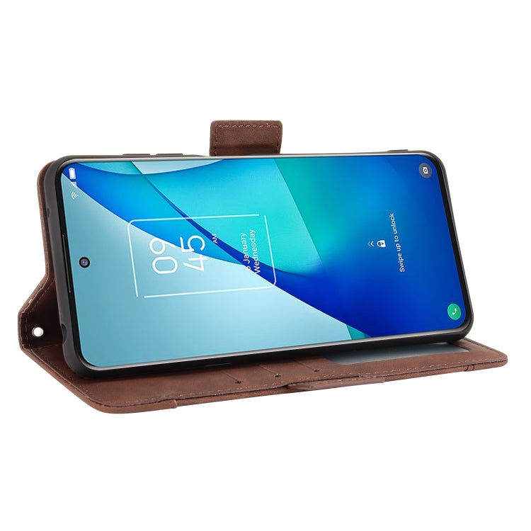 For TCL 20 5G / 20S Skin Feel Calf Pattern Horizontal Flip Leather Case with Holder & Card Slots & Photo Frame
