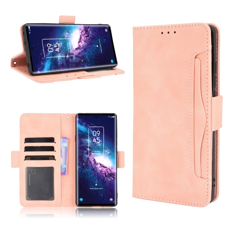 For TCL 20 Pro 5G Skin Feel Calf Pattern Horizontal Flip Leather Case with Holder & Card Slots & Photo Frame