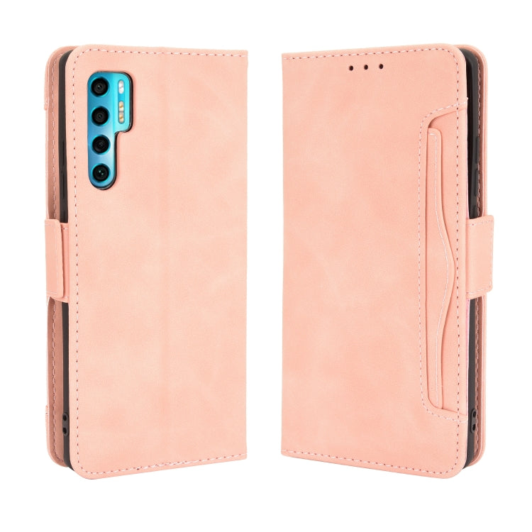 For TCL 20 Pro 5G Skin Feel Calf Pattern Horizontal Flip Leather Case with Holder & Card Slots & Photo Frame