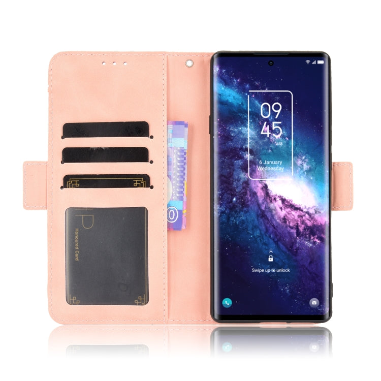 For TCL 20 Pro 5G Skin Feel Calf Pattern Horizontal Flip Leather Case with Holder & Card Slots & Photo Frame