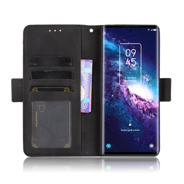For TCL 20 Pro 5G Skin Feel Calf Pattern Horizontal Flip Leather Case with Holder & Card Slots & Photo Frame