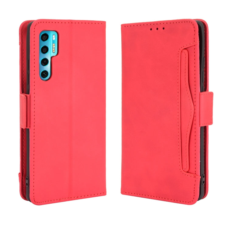 For TCL 20 Pro 5G Skin Feel Calf Pattern Horizontal Flip Leather Case with Holder & Card Slots & Photo Frame