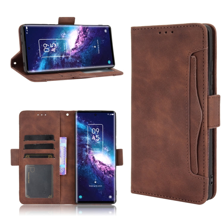 For TCL 20 Pro 5G Skin Feel Calf Pattern Horizontal Flip Leather Case with Holder & Card Slots & Photo Frame