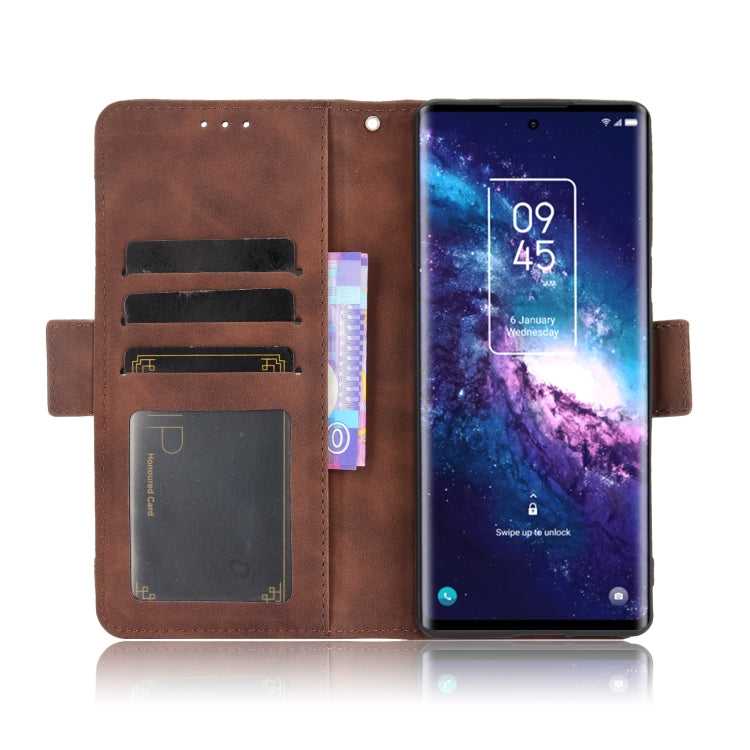 For TCL 20 Pro 5G Skin Feel Calf Pattern Horizontal Flip Leather Case with Holder & Card Slots & Photo Frame