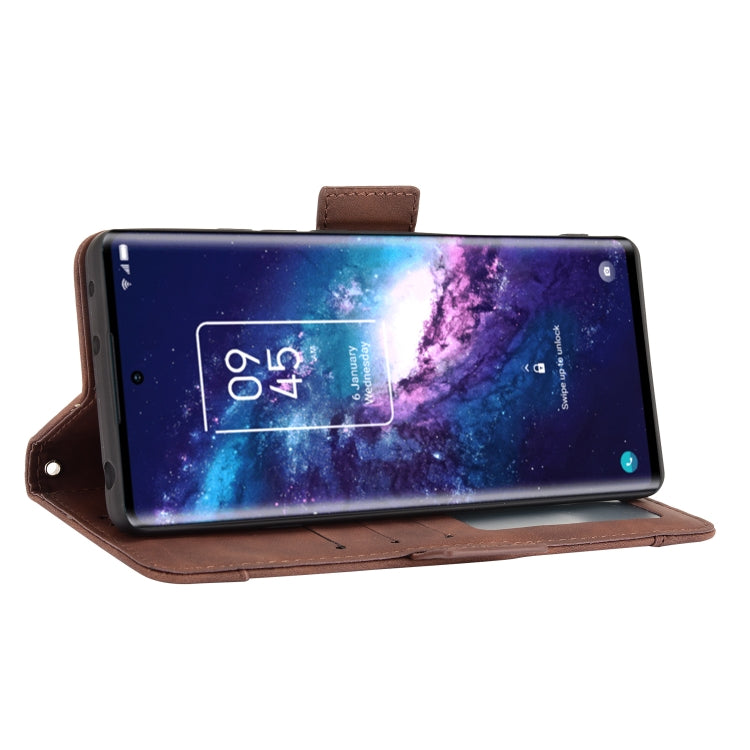For TCL 20 Pro 5G Skin Feel Calf Pattern Horizontal Flip Leather Case with Holder & Card Slots & Photo Frame