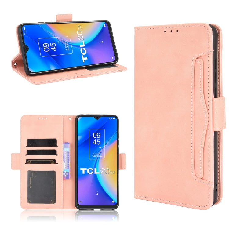 For TCL 20 SE Skin Feel Calf Pattern Horizontal Flip Leather Case with Holder & Card Slots & Photo Frame