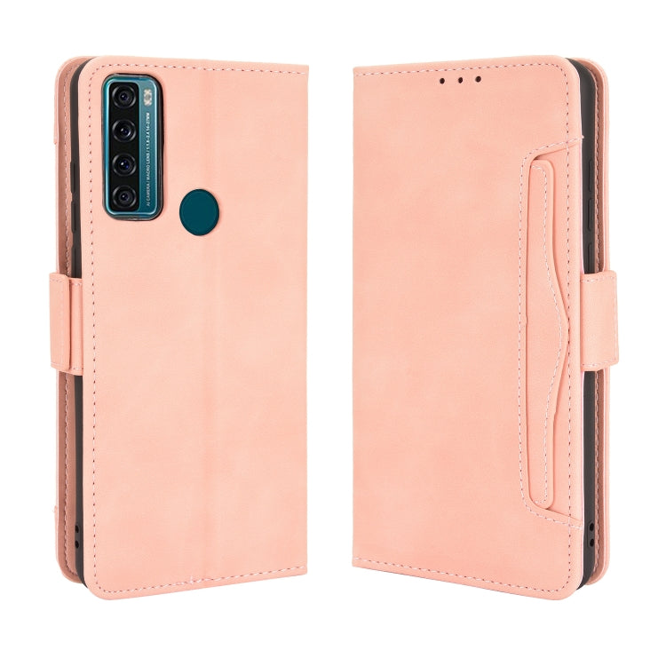 For TCL 20 SE Skin Feel Calf Pattern Horizontal Flip Leather Case with Holder & Card Slots & Photo Frame