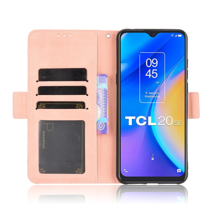 For TCL 20 SE Skin Feel Calf Pattern Horizontal Flip Leather Case with Holder & Card Slots & Photo Frame