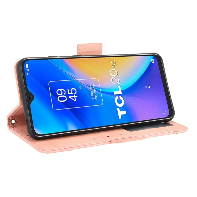For TCL 20 SE Skin Feel Calf Pattern Horizontal Flip Leather Case with Holder & Card Slots & Photo Frame