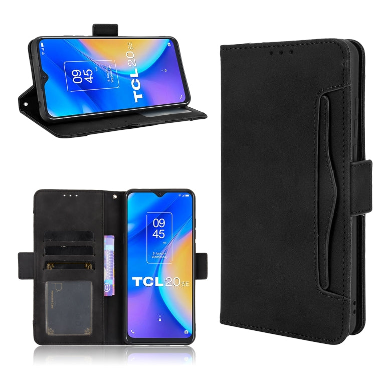 For TCL 20 SE Skin Feel Calf Pattern Horizontal Flip Leather Case with Holder & Card Slots & Photo Frame