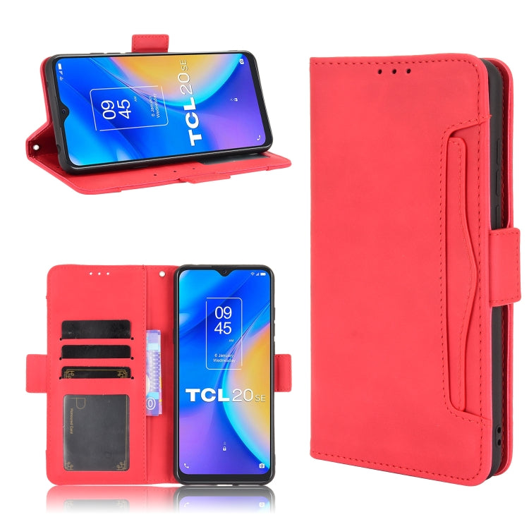For TCL 20 SE Skin Feel Calf Pattern Horizontal Flip Leather Case with Holder & Card Slots & Photo Frame