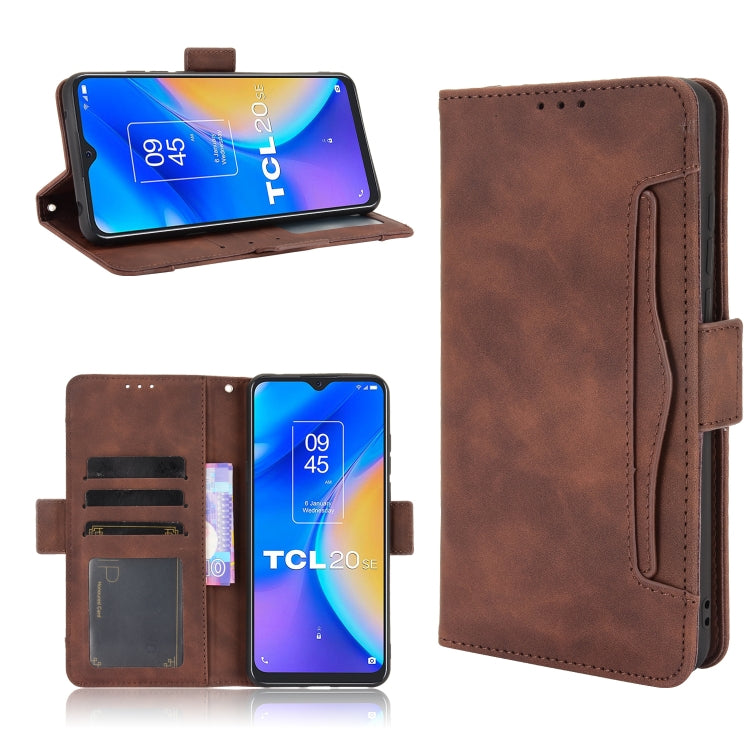 For TCL 20 SE Skin Feel Calf Pattern Horizontal Flip Leather Case with Holder & Card Slots & Photo Frame