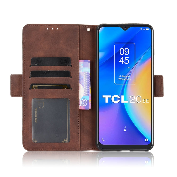 For TCL 20 SE Skin Feel Calf Pattern Horizontal Flip Leather Case with Holder & Card Slots & Photo Frame